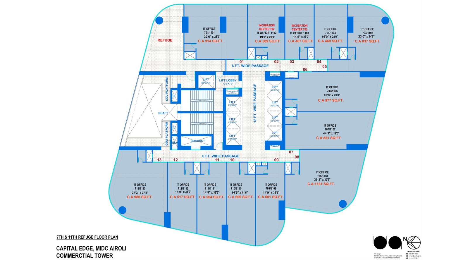 Jindal-Today-Capital-Edge-Typical-Floor-Plan-Refuge-Floor